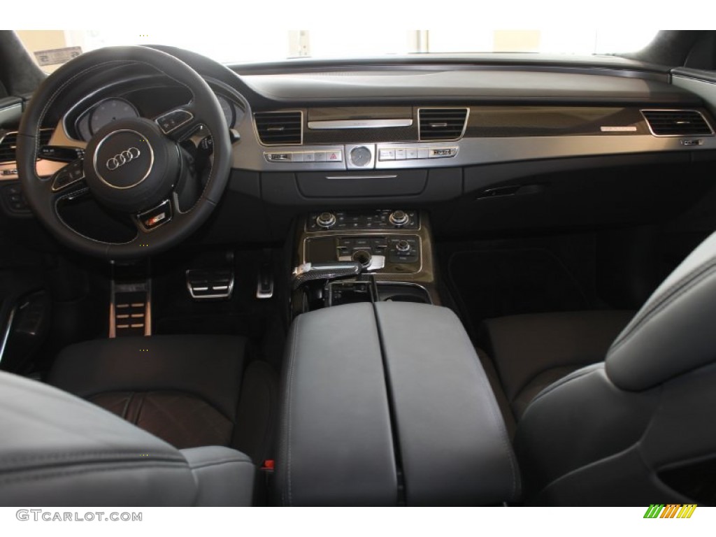 2013 Audi S8 4.0 TFSI quattro Sedan Black Dashboard Photo #86048846