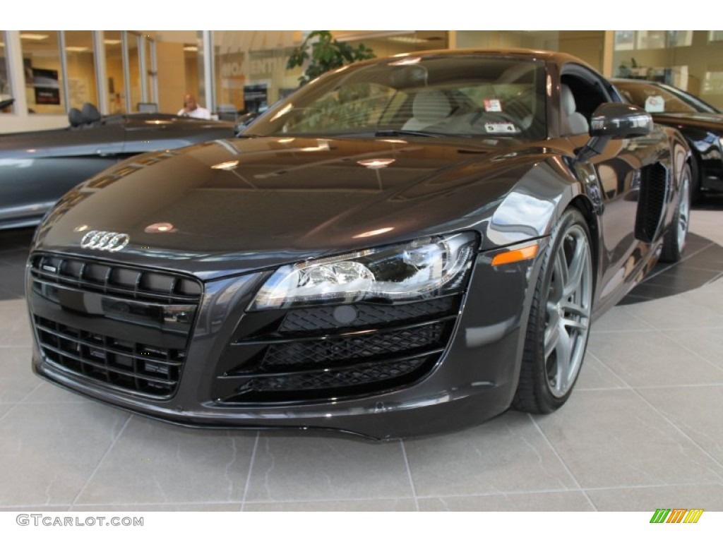 Lava Gray Pearl Effect 2012 Audi R8 5.2 FSI quattro Exterior Photo #86049180