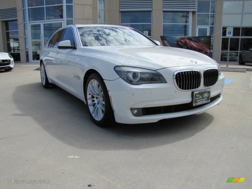 2009 7 Series 750Li Sedan - Alpine White / Champagne Full Merino Leather photo #1