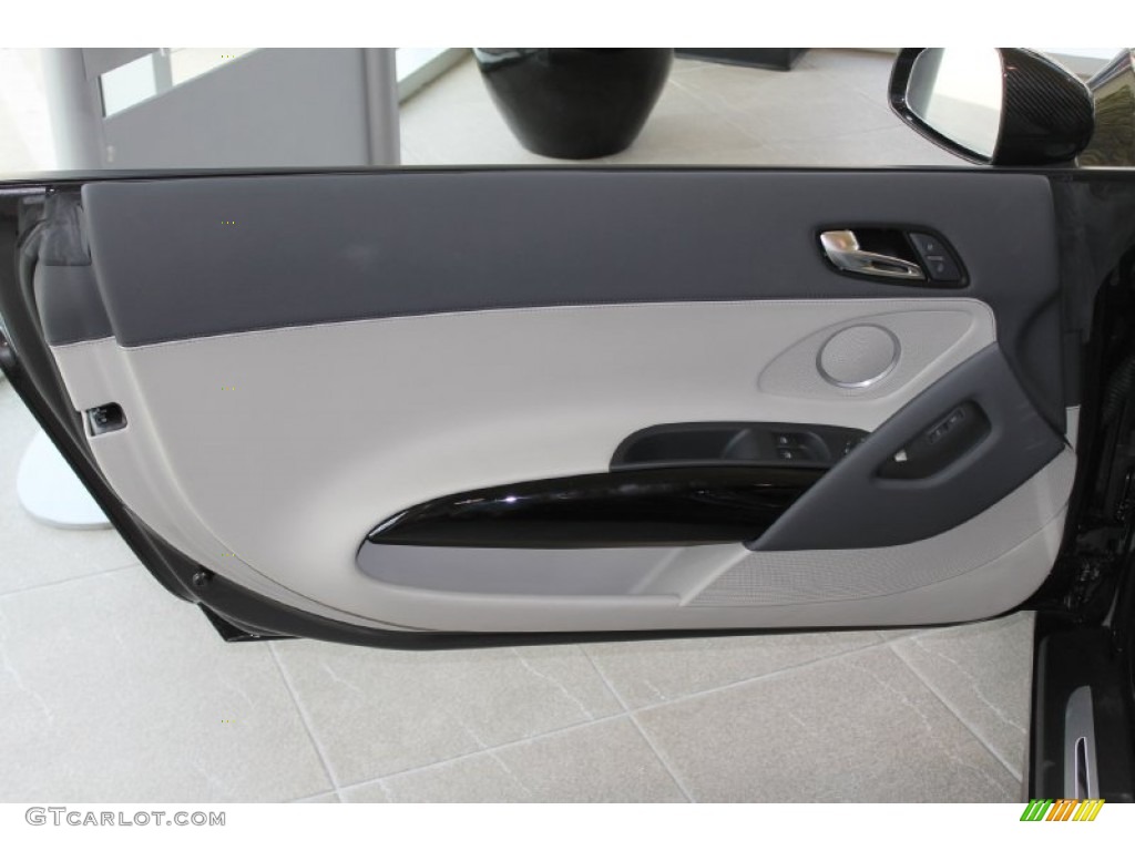 2012 Audi R8 5.2 FSI quattro Limestone Gray Door Panel Photo #86049390