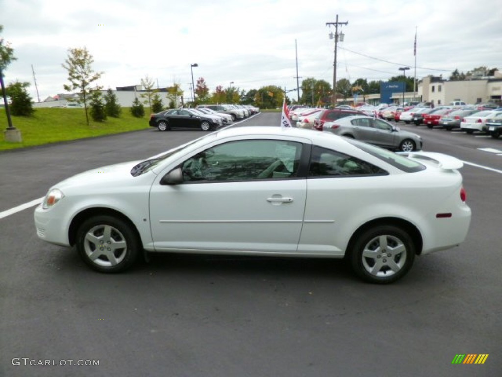 2007 Cobalt LS Coupe - Summit White / Gray photo #4