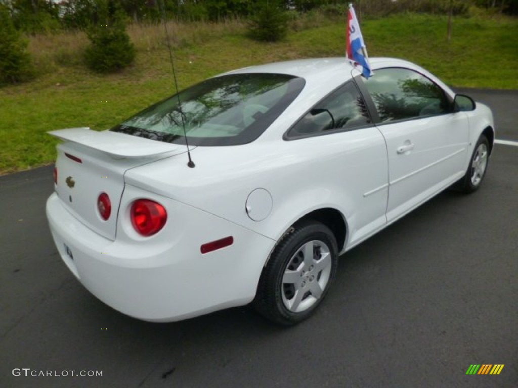 2007 Cobalt LS Coupe - Summit White / Gray photo #7