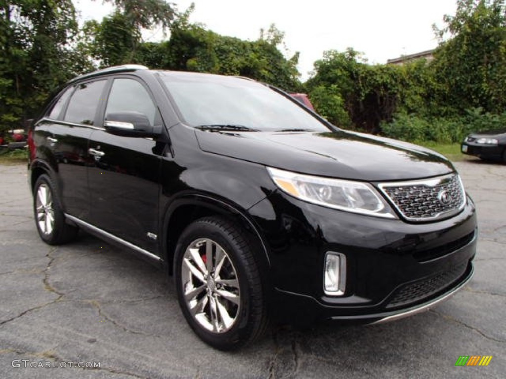 2014 Sorento SX V6 AWD - Ebony Black / Black photo #2