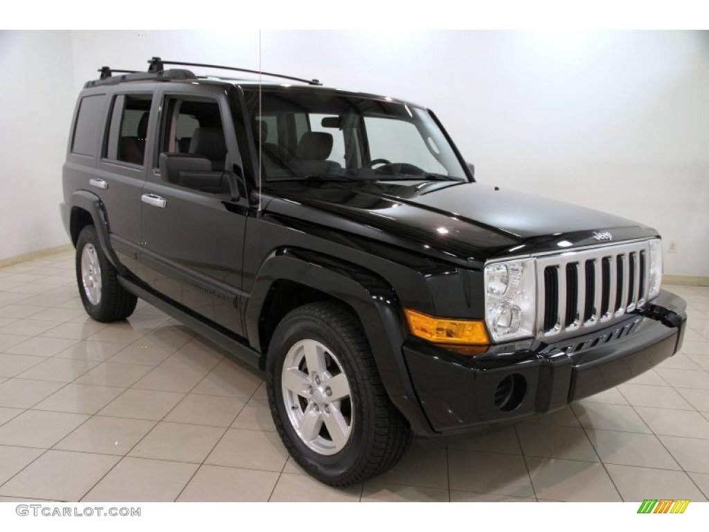 Black Clearcoat 2007 Jeep Commander Sport 4x4 Exterior Photo #86051313