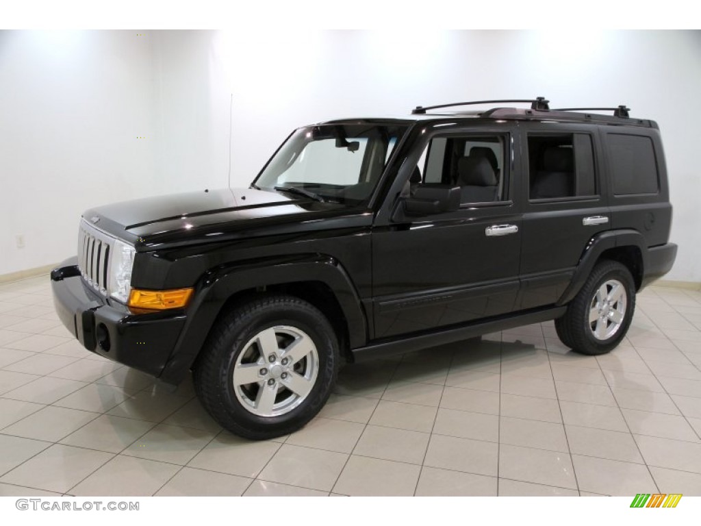 Black Clearcoat 2007 Jeep Commander Sport 4x4 Exterior Photo #86051358