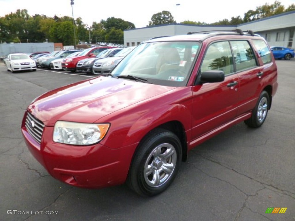 Garnet Red Pearl 2006 Subaru Forester 2.5 X Exterior Photo #86051772