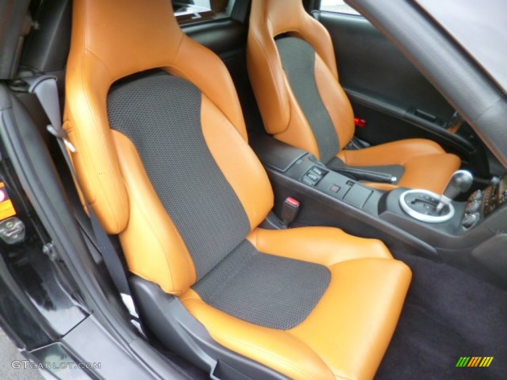 Burnt Orange Interior 2004 Nissan 350Z Touring Roadster Photo #86054999