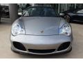 Arctic Silver Metallic - 911 Turbo S Cabriolet Photo No. 2