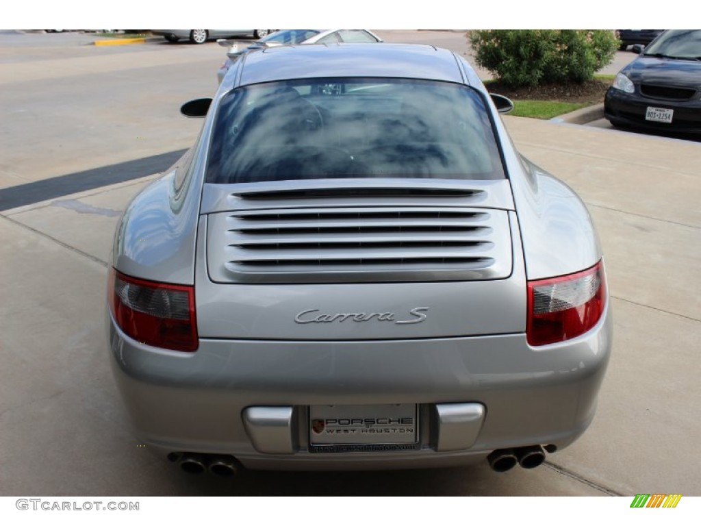 2008 911 Carrera S Coupe - Arctic Silver Metallic / Black photo #6