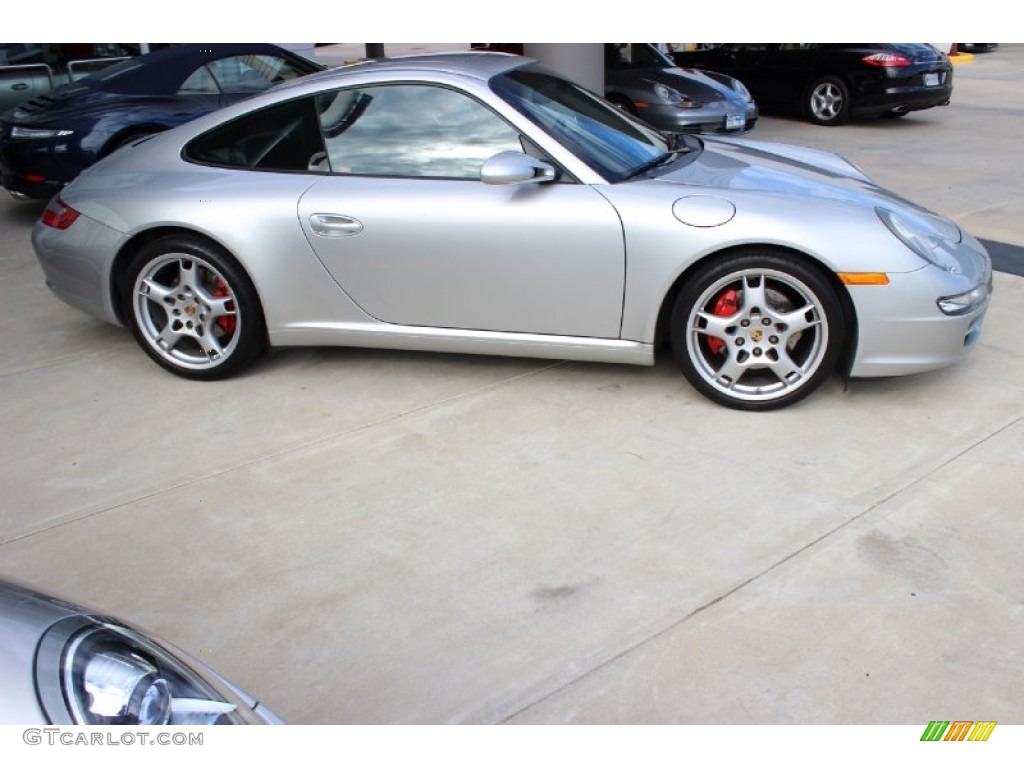 2008 911 Carrera S Coupe - Arctic Silver Metallic / Black photo #8