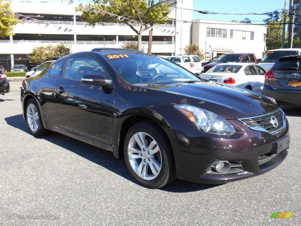 2011 Altima 2.5 S Coupe - Crimson Black / Charcoal photo #1