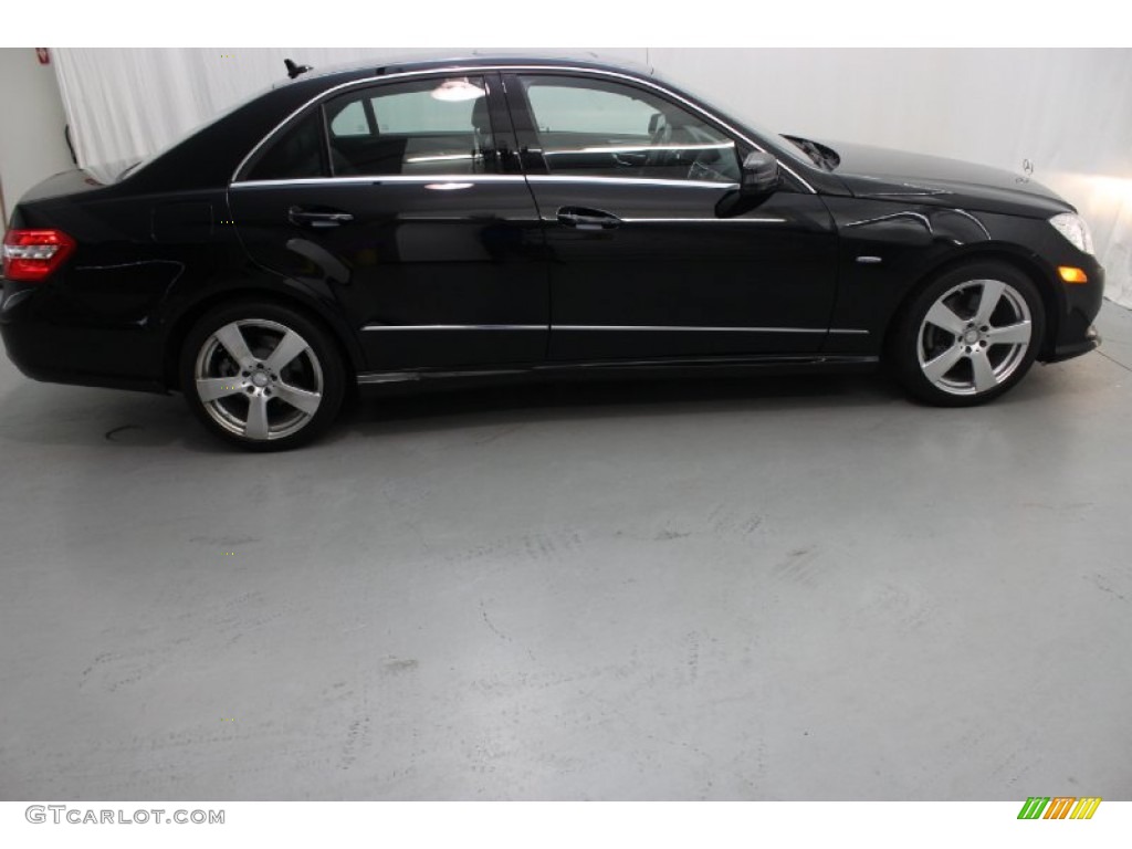 2012 E 350 Sedan - Black / Black photo #9