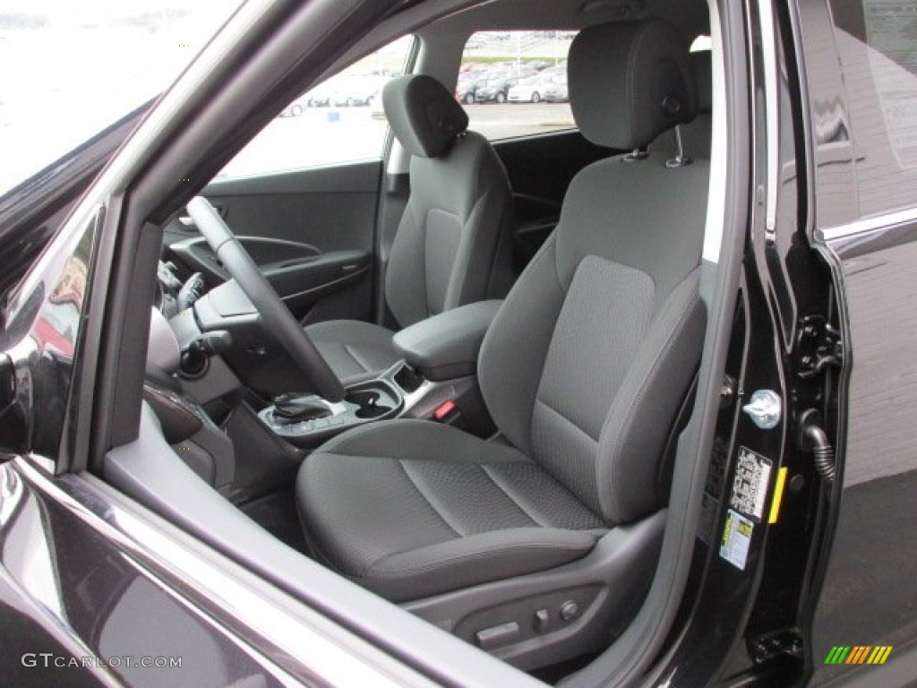Black Interior 2013 Hyundai Santa Fe GLS AWD Photo #86057634