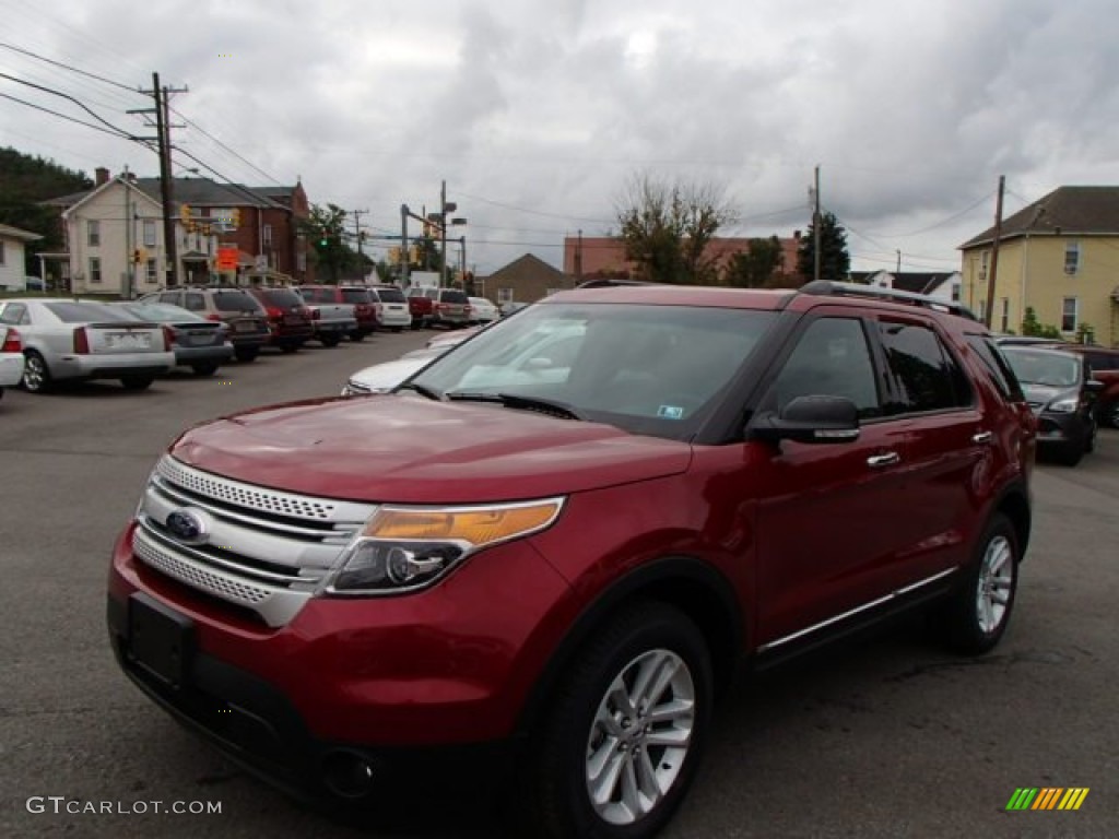 2014 Explorer XLT 4WD - Ruby Red / Charcoal Black photo #1