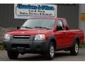 2001 Aztec Red Nissan Frontier XE King Cab  photo #1