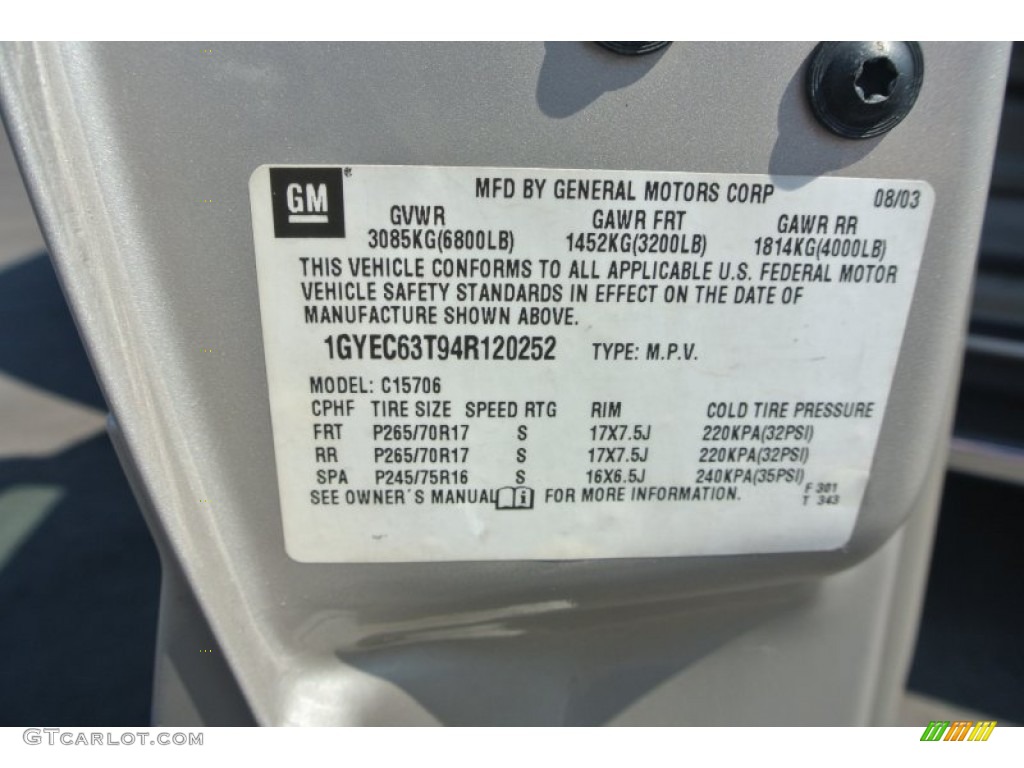 2004 Escalade  - Quicksilver / Pewter Gray photo #7