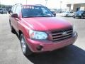 2004 Sundown Red Pearl Toyota Highlander V6  photo #2