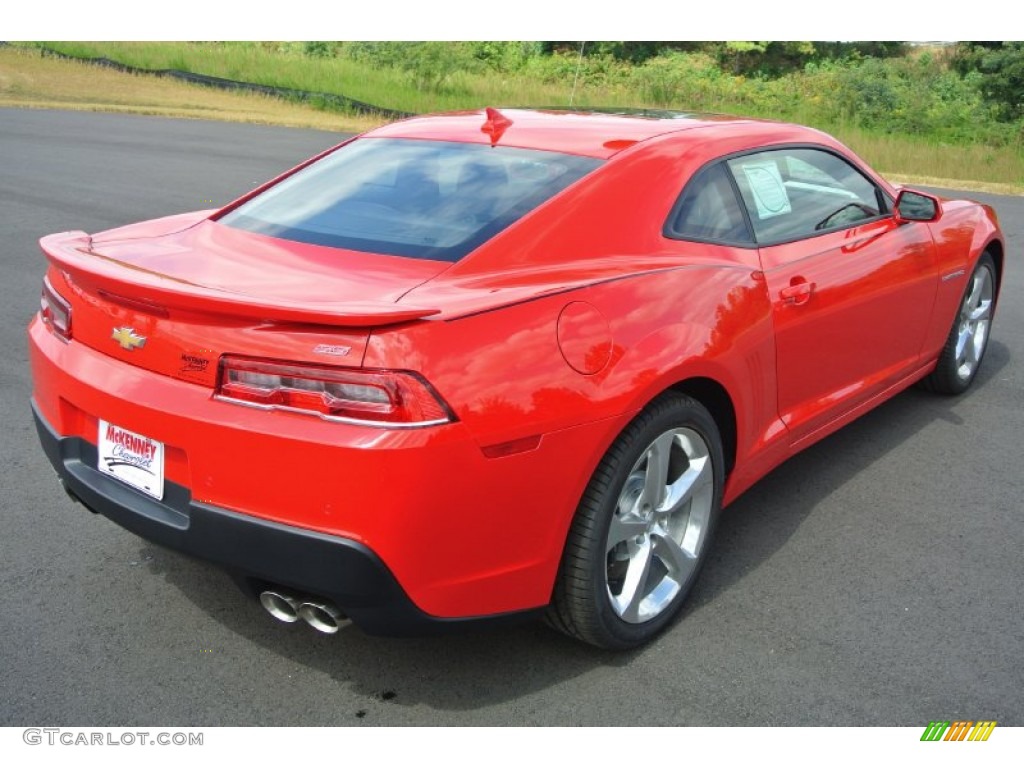 2014 Camaro SS Coupe - Red Hot / Black photo #5