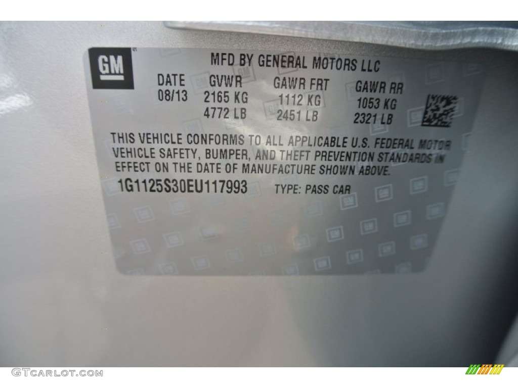 2014 Impala LT - Silver Ice Metallic / Jet Black photo #7