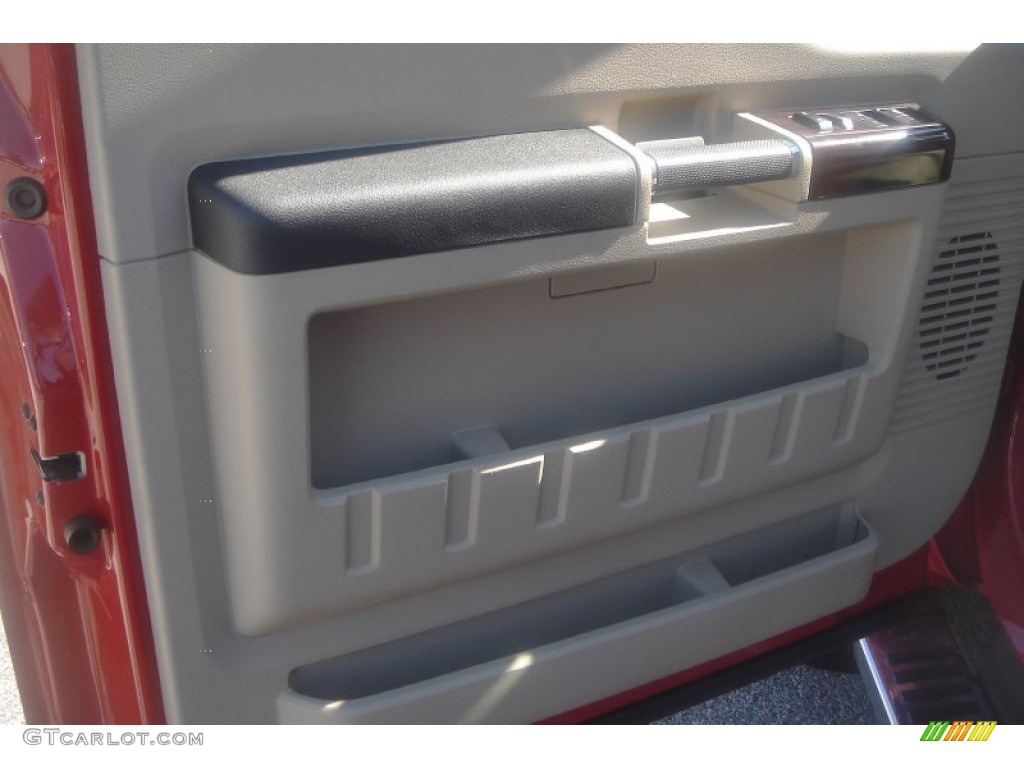 2010 F450 Super Duty Lariat Crew Cab 4x4 Dually - Bright Red / Camel photo #47