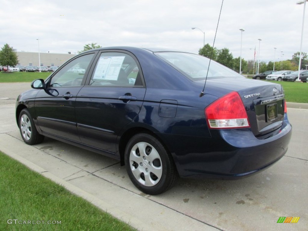 2007 Spectra EX Sedan - Deep Ocean Blue / Gray photo #5