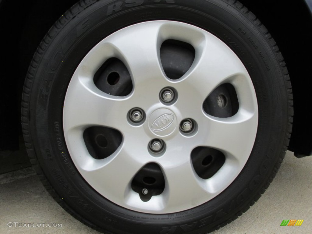 2007 Spectra EX Sedan - Deep Ocean Blue / Gray photo #9