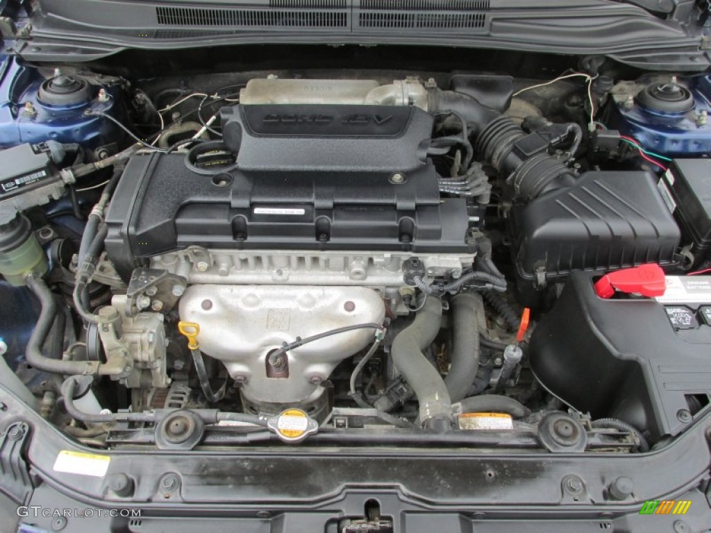 2007 Spectra EX Sedan - Deep Ocean Blue / Gray photo #10