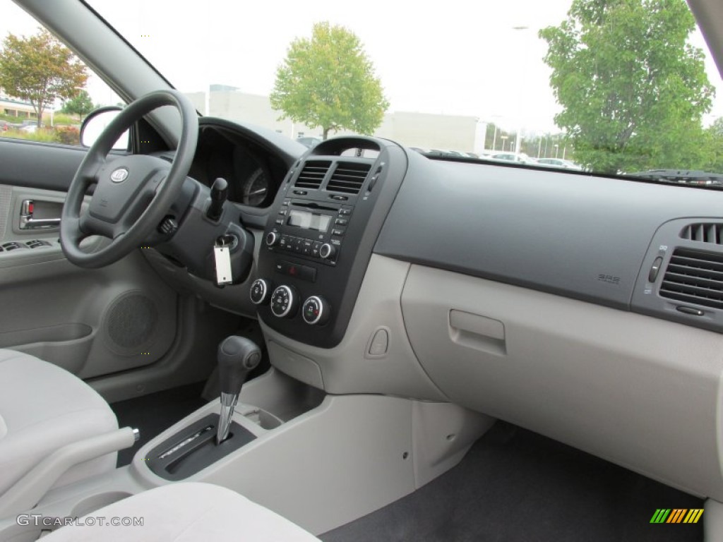 2007 Spectra EX Sedan - Deep Ocean Blue / Gray photo #18