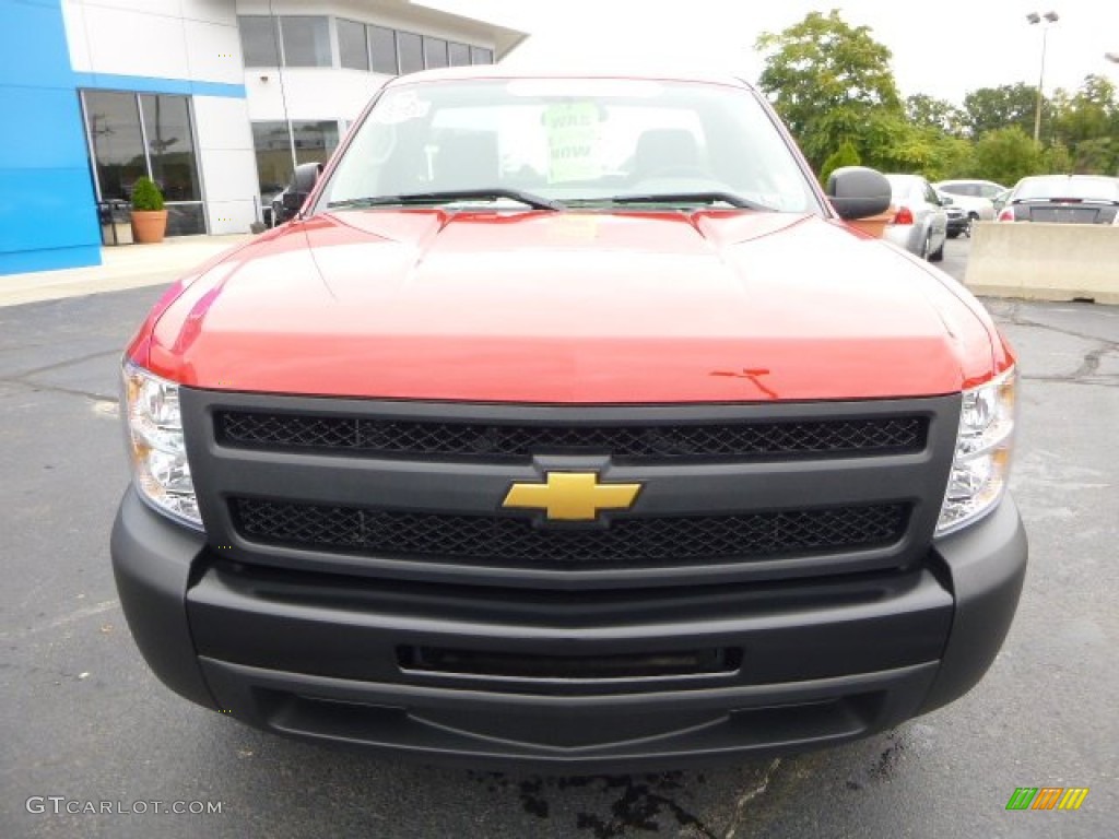 2013 Silverado 1500 Work Truck Regular Cab - Victory Red / Dark Titanium photo #8