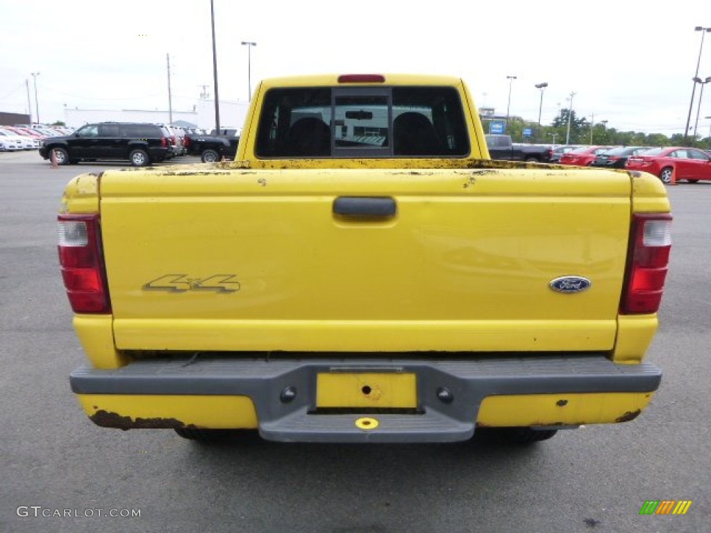 2001 Ranger Edge SuperCab 4x4 - Chrome Yellow / Dark Graphite photo #3