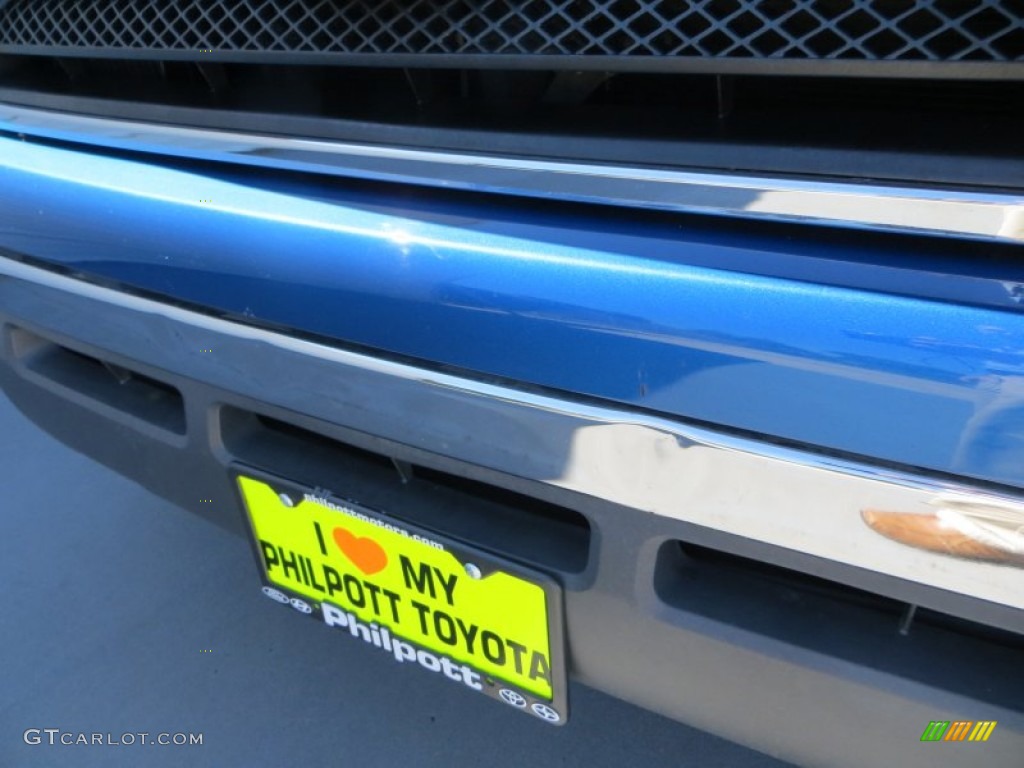 2008 Tundra Double Cab 4x4 - Blue Streak Metallic / Beige photo #10