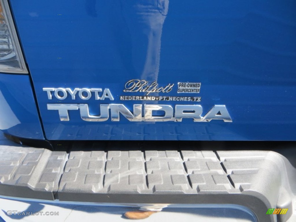 2008 Tundra Double Cab 4x4 - Blue Streak Metallic / Beige photo #22
