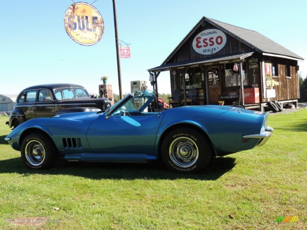 1968 Corvette Convertible - LeMans Blue / Medium Blue photo #1