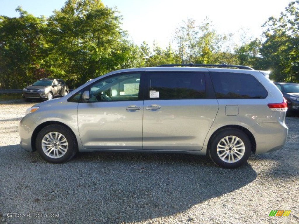 2014 Sienna XLE - Silver Sky Metallic / Light Gray photo #6