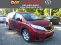 2014 Salsa Red Pearl Toyota Sienna LE  photo #1