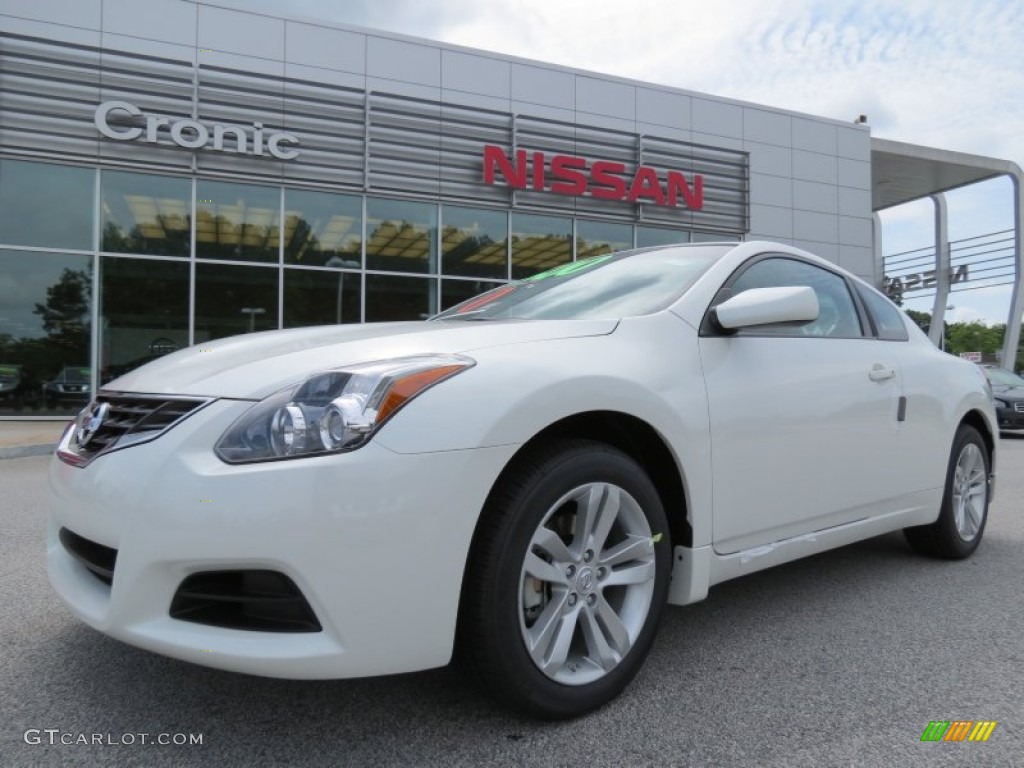 2013 Altima 2.5 S Coupe - Pearl White / Charcoal photo #1