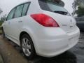 2012 Fresh Powder White Nissan Versa 1.8 SL Hatchback  photo #2