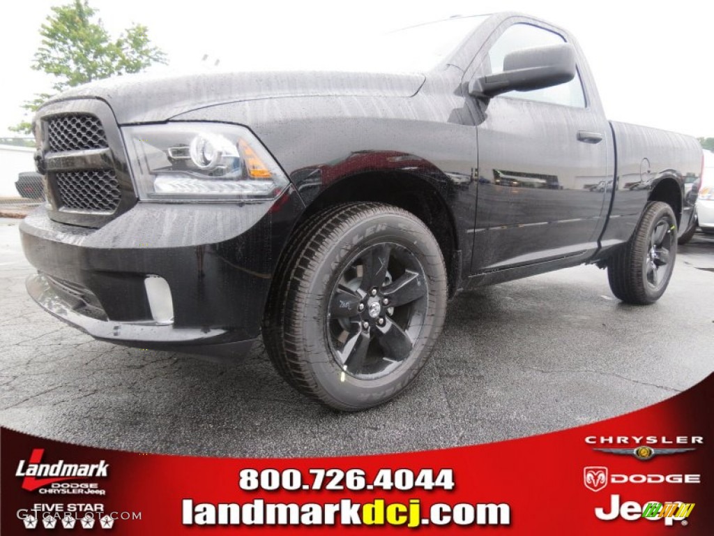 2014 1500 Express Regular Cab - Black / Black/Diesel Gray photo #1