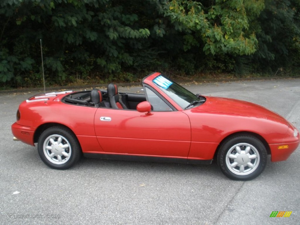 1990 MX-5 Miata Roadster - Classic Red / Black photo #2