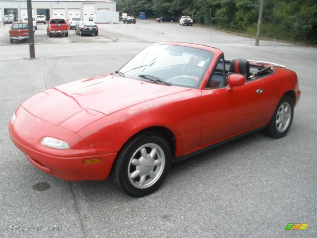 1990 MX-5 Miata Roadster - Classic Red / Black photo #3