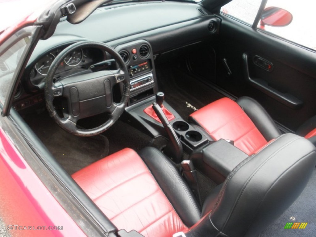 1990 MX-5 Miata Roadster - Classic Red / Black photo #4