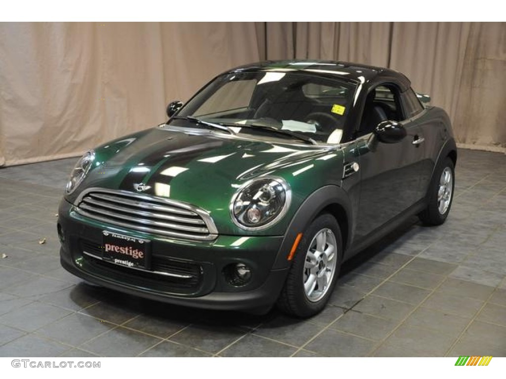 2014 Cooper Coupe - British Racing Green II Metallic / Carbon Black photo #1