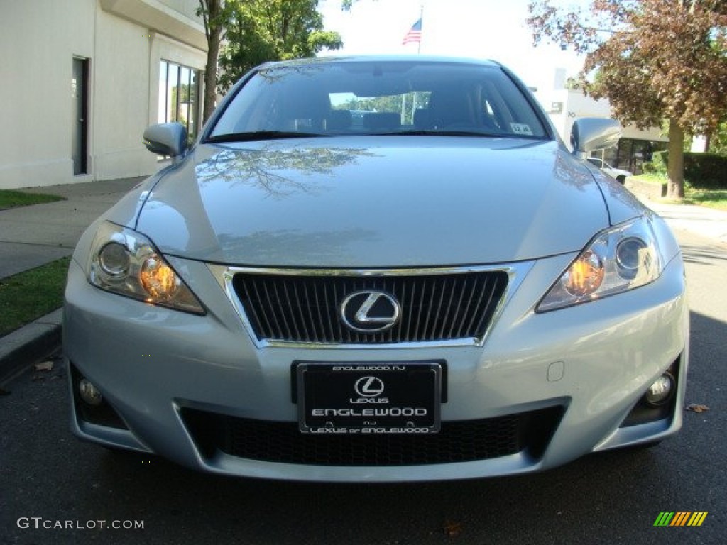 2012 IS 250 AWD - Cerulean Blue / Black photo #2