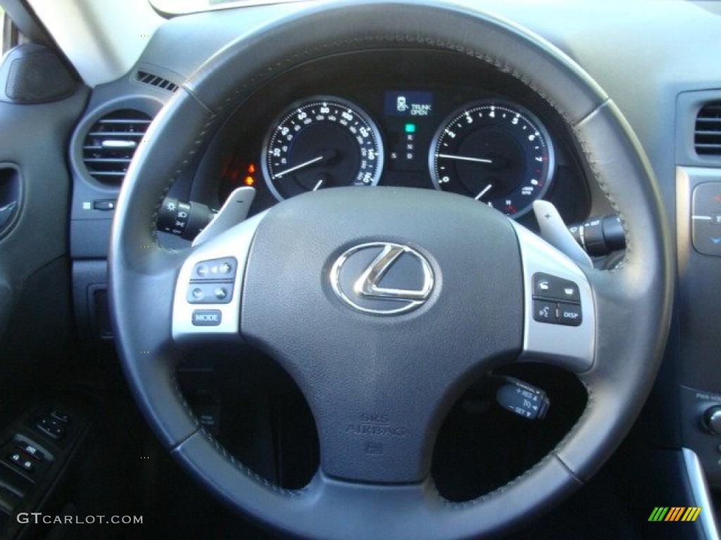 2012 IS 250 AWD - Cerulean Blue / Black photo #13