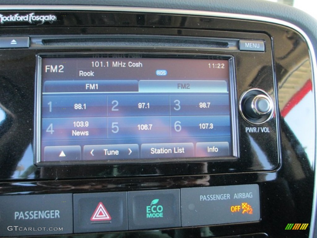 2014 Mitsubishi Outlander GT S-AWC Audio System Photo #86075521