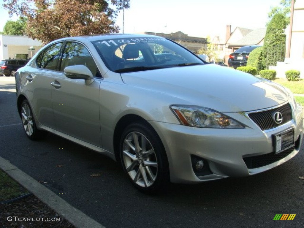 2011 IS 250 AWD - Tungsten Pearl / Black photo #3