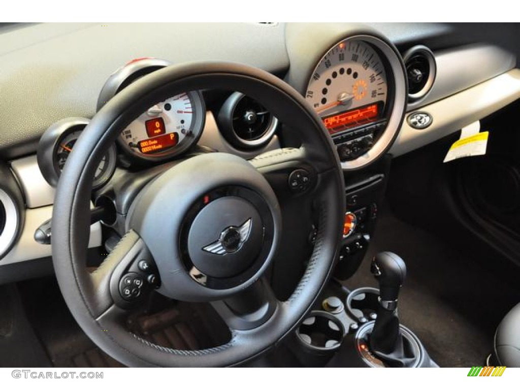 2014 Cooper Convertible - White Silver Metallic / Carbon Black photo #29