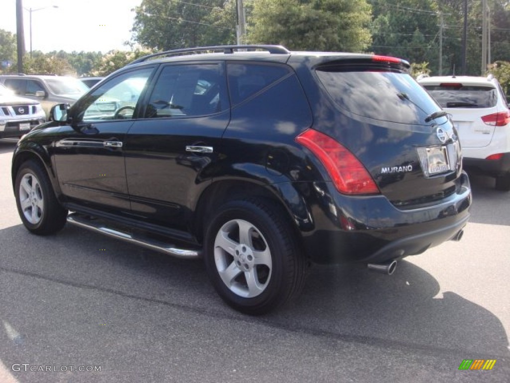 2005 Murano S AWD - Super Black / Charcoal photo #4