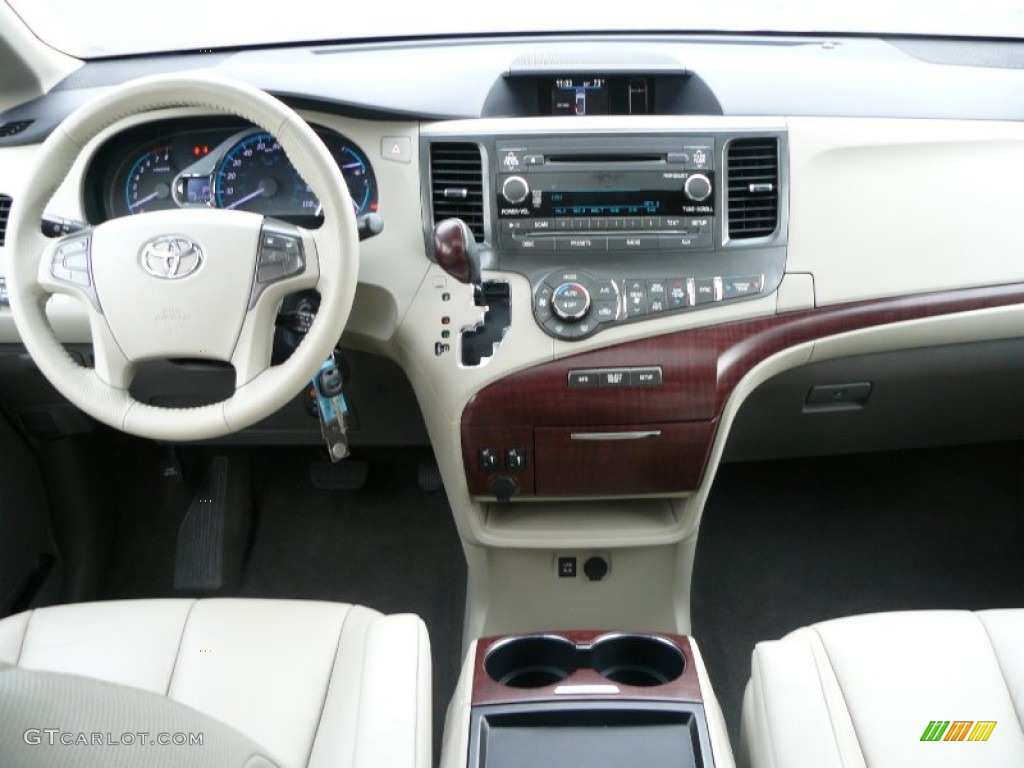 2011 Sienna XLE AWD - Super White / Bisque photo #13