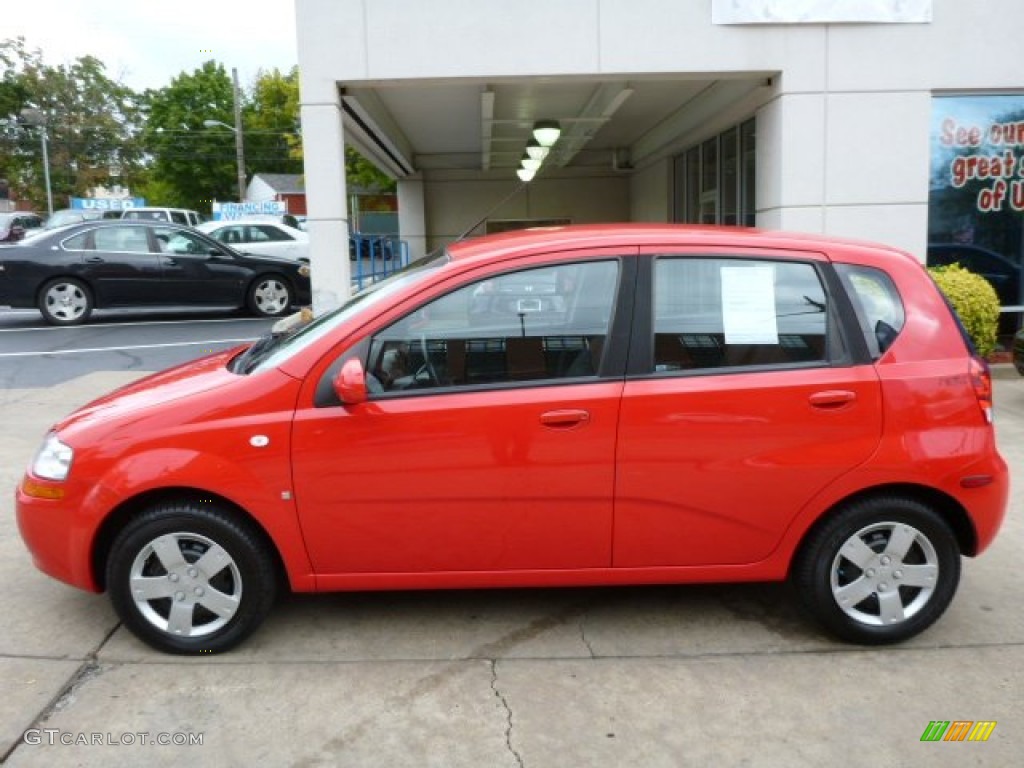 2008 Aveo Aveo5 Special Value - Victory Red / Charcoal photo #2